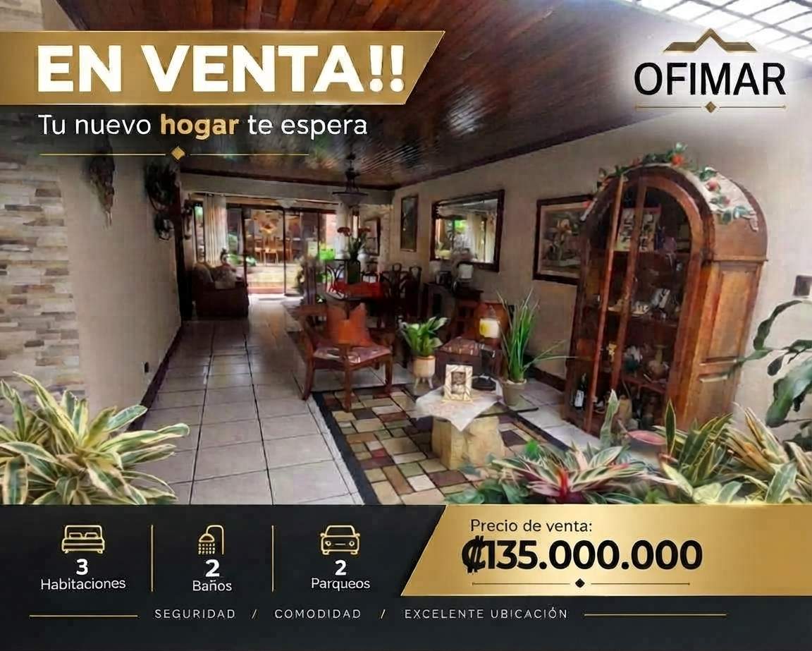 Casa en Tibás en venta, una planta, hermosos acabados, SVC-67