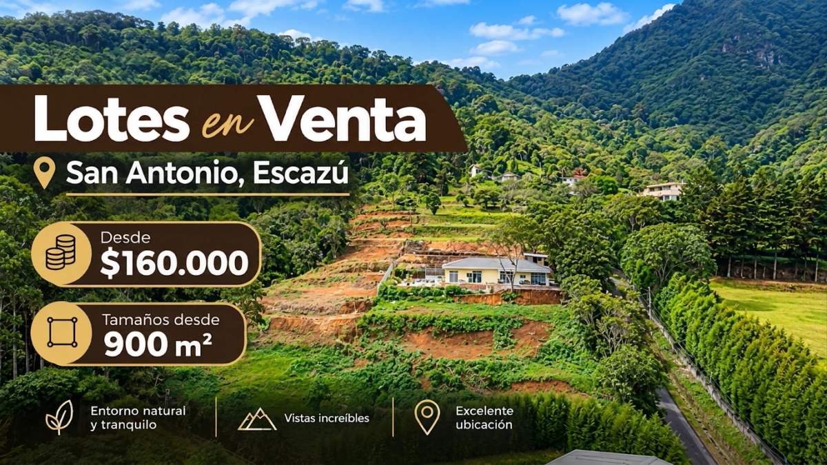 Lotes en Escazú en venta, vista impresionantes, mucha naturaleza GA-01