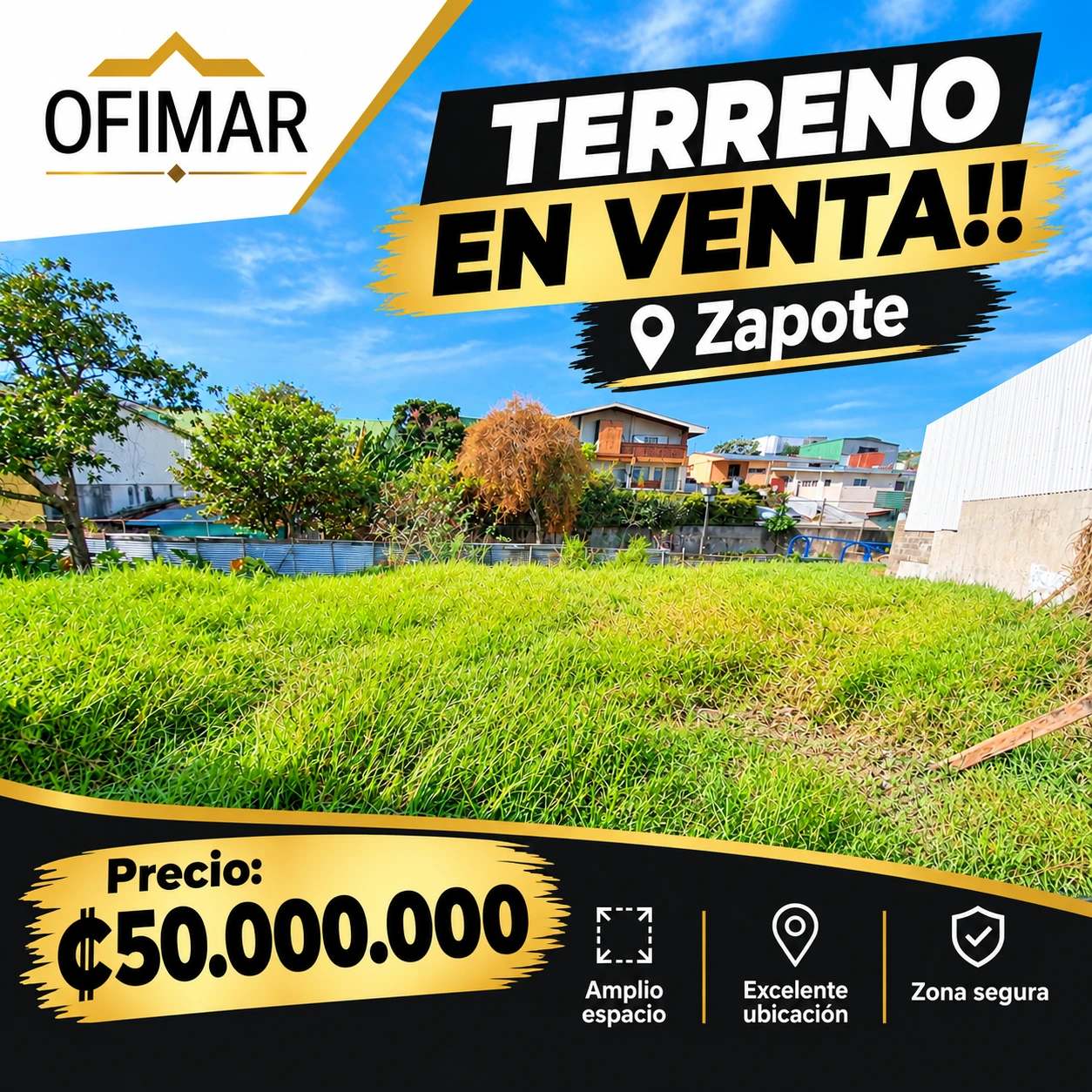 Lote en Zapote en venta, excelente precio, zona residencial SVL-23 — imagen 1